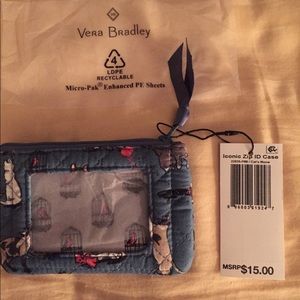 NWT Vera Bradley zip ID case in Cat’s Meow